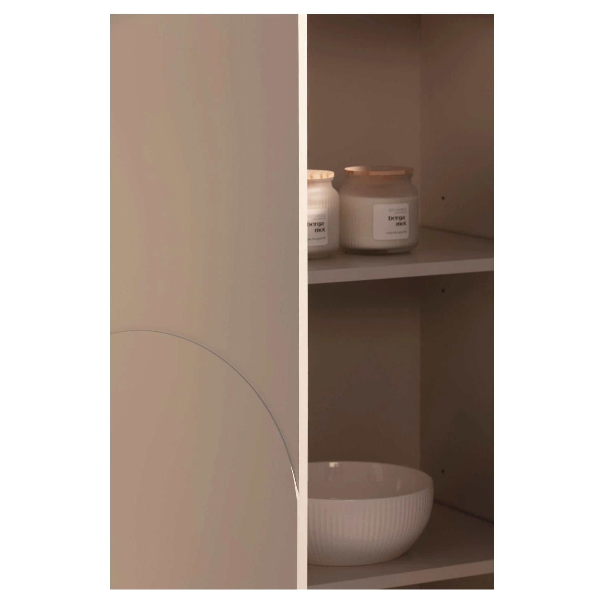 mueble auxiliar solei crema puertas