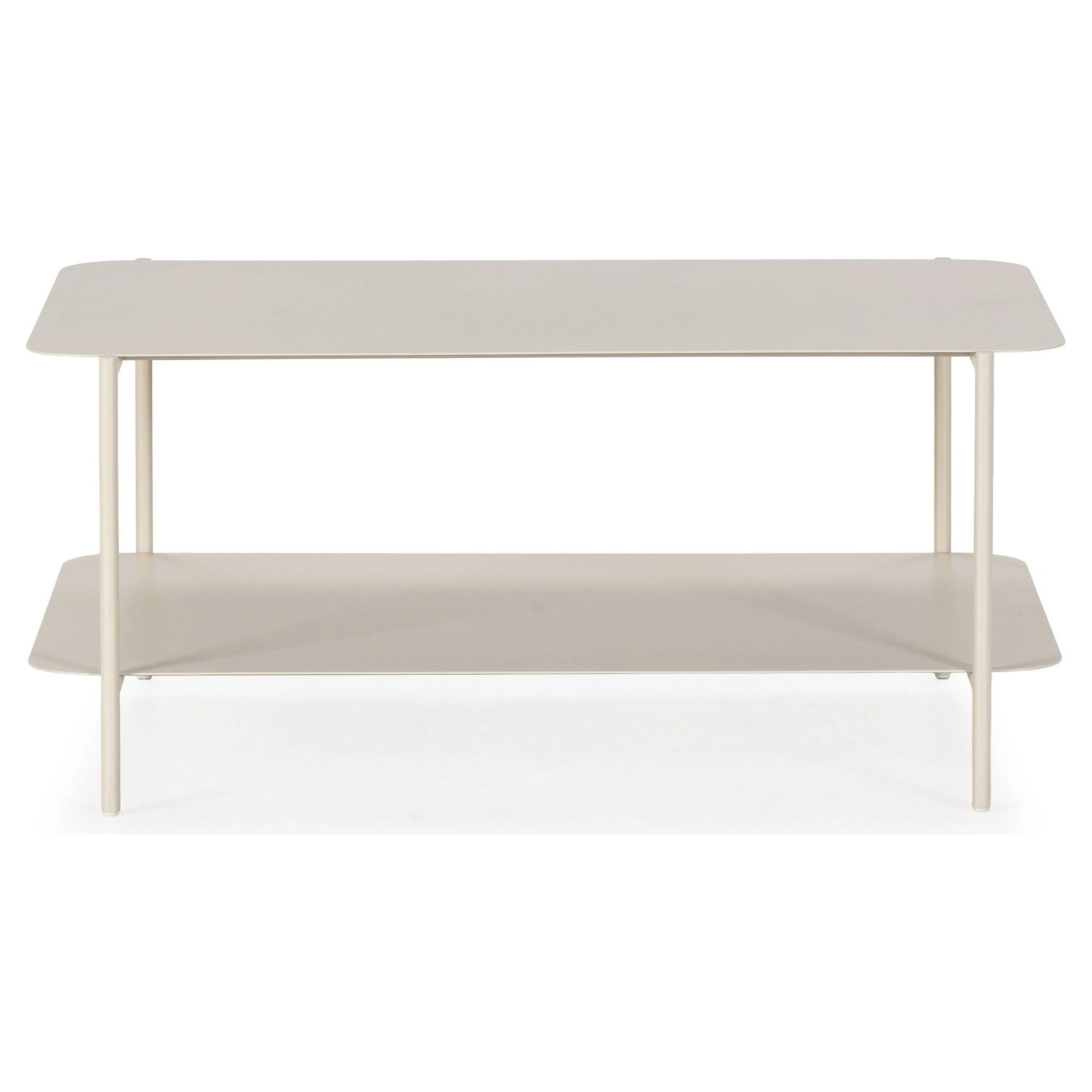 mesa centro rectangular crema
