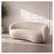 sofa curvo tapizado beige