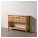 consola madera mindi natural