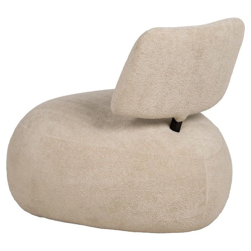sillon bajo tapizado beige borreguito
