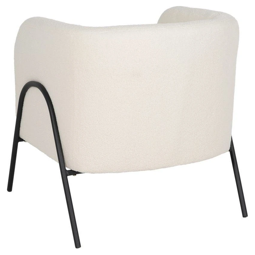 sillon borreguito blanco patas metal