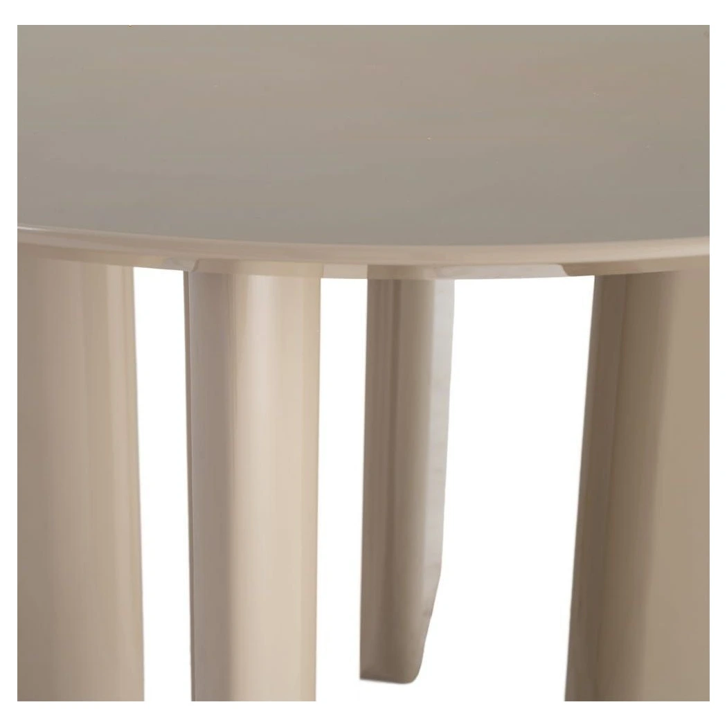 MESA COMEDOR ALTO BRILLO TAUPE