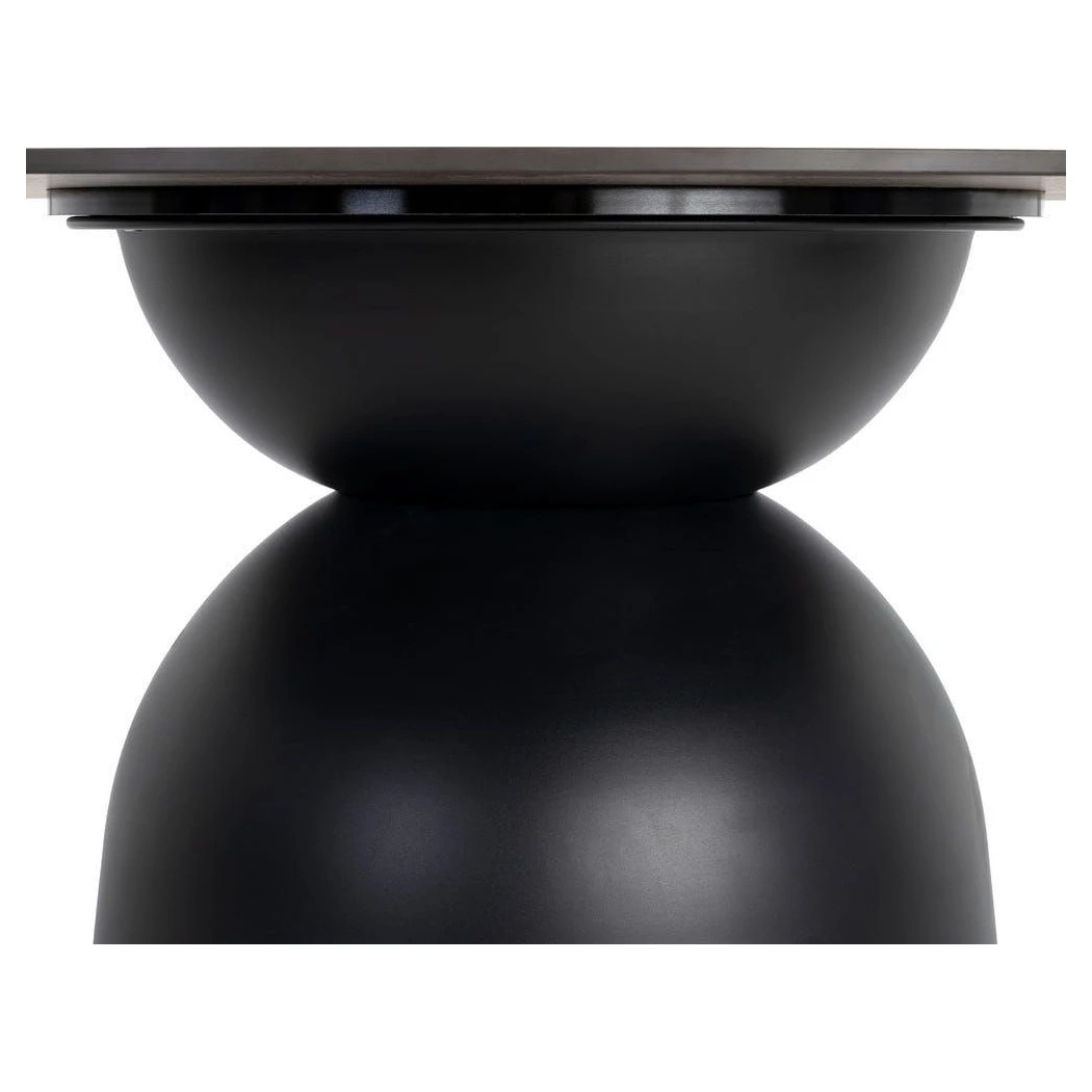 MESA COMEDOR NEGRO PIEDRA SINTERIZADA