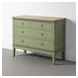 comoda de madera verde