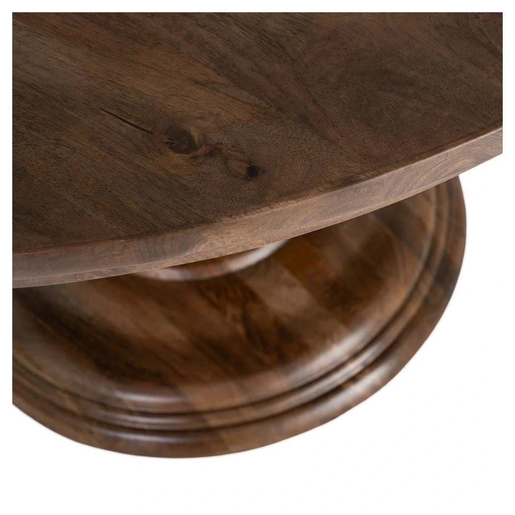 mesa comedor redonda de madera