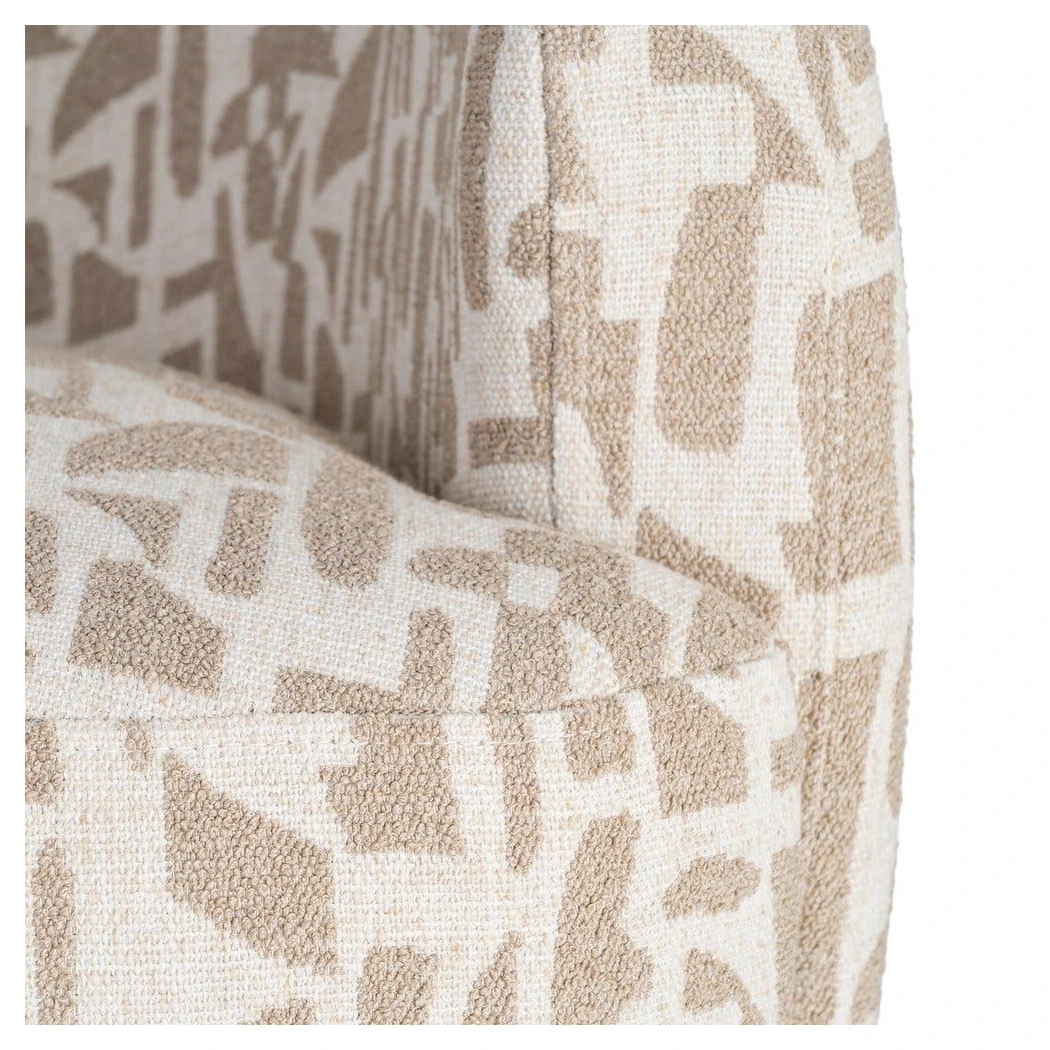 sillon giratorio crema beige