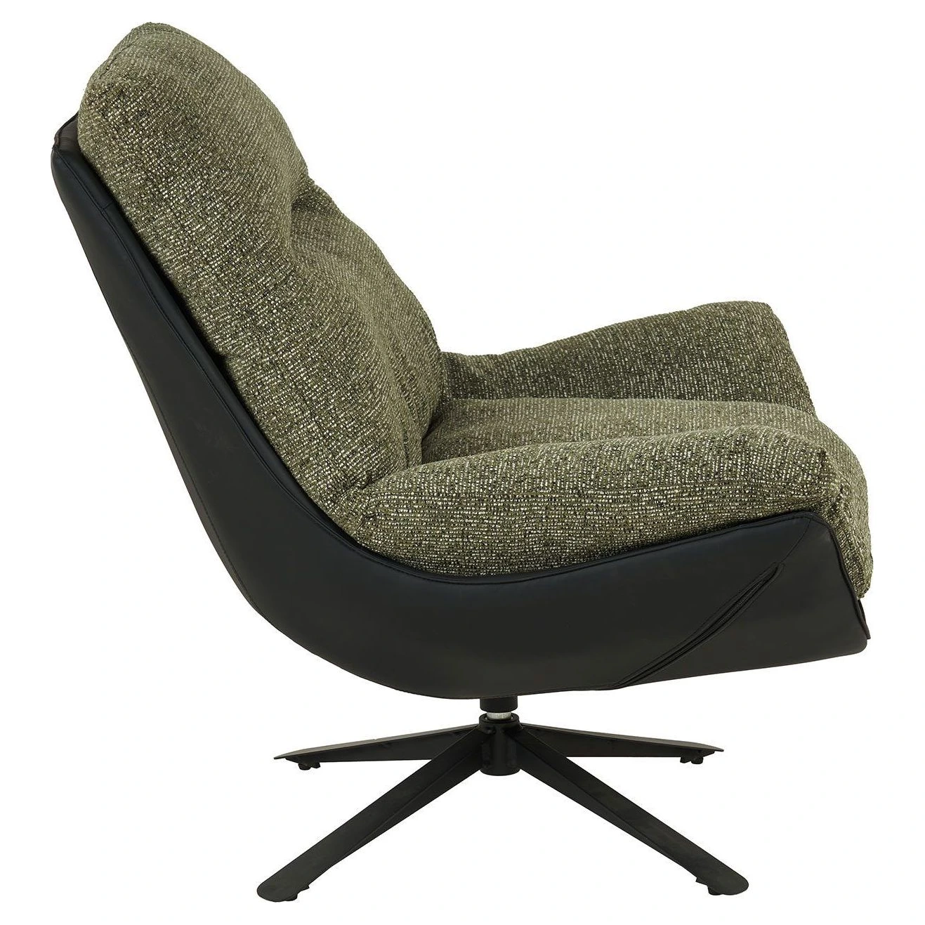 sillon giratorio tapizado verde