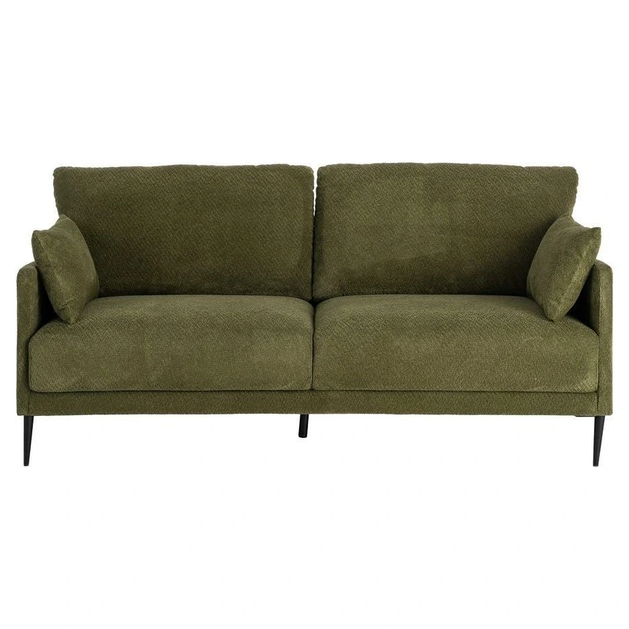sofa tapizado verde salon