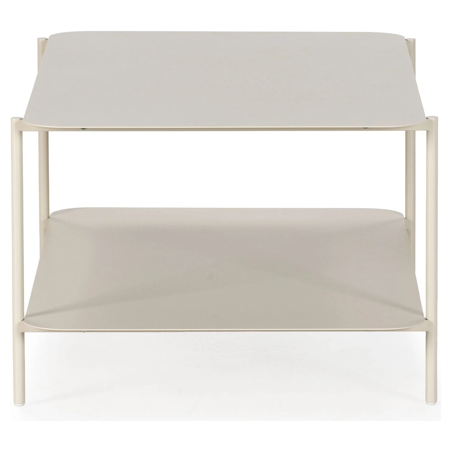 mesa centro rectangular crema