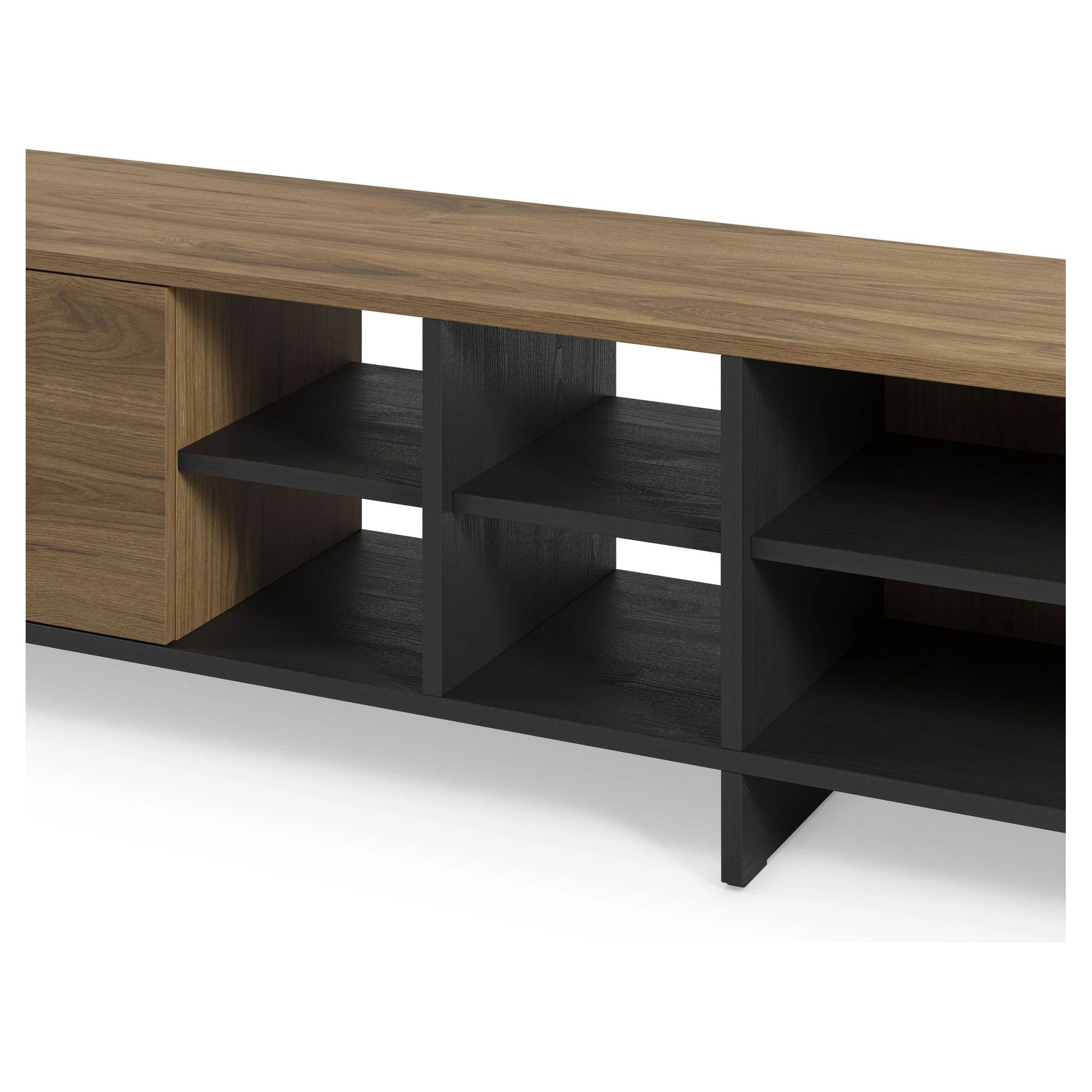 mueble tv cequoia roble negro