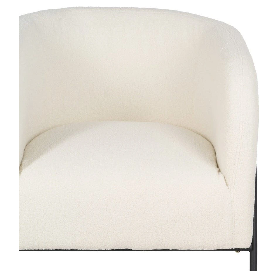 sillon borreguito blanco patas metal