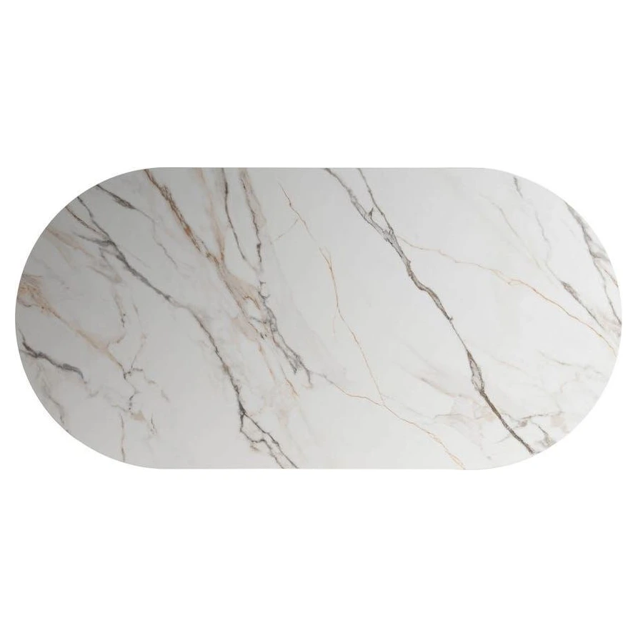 MESA COMEDOR BLANCO-MARRÓN DM-CERÁMICA 180