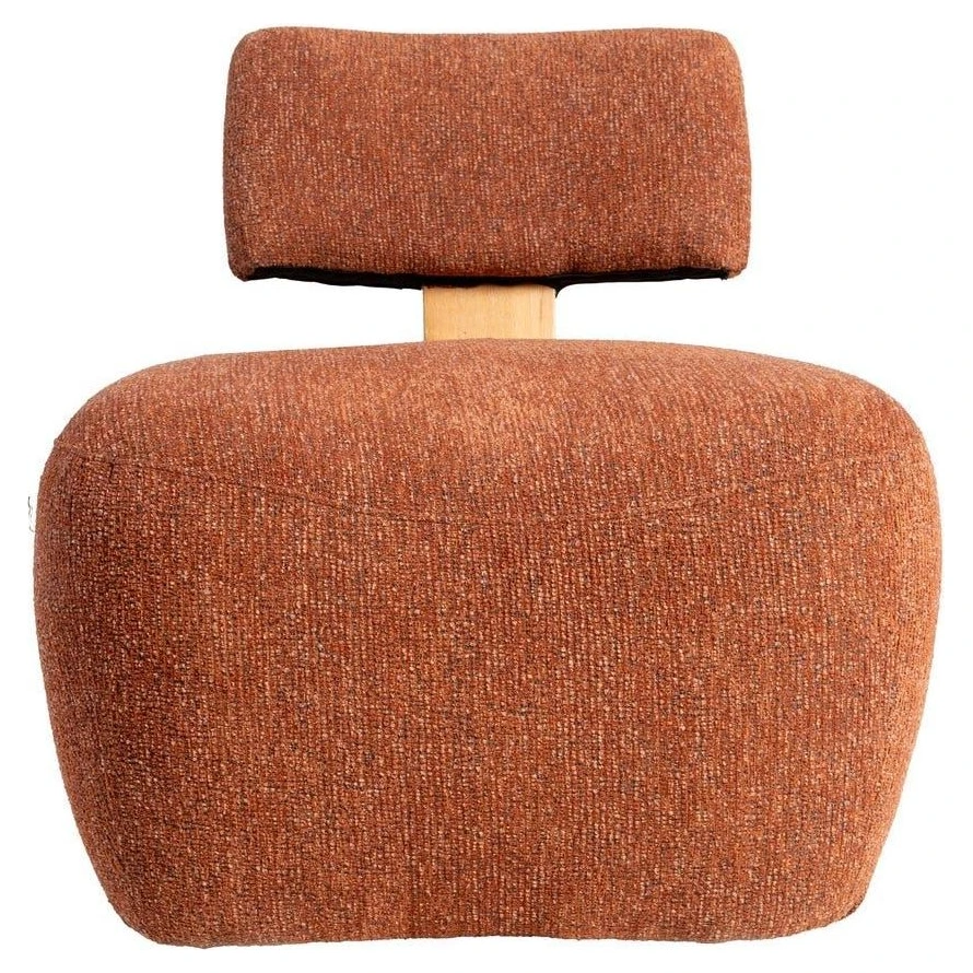 sillón tapizado teja jaspeado