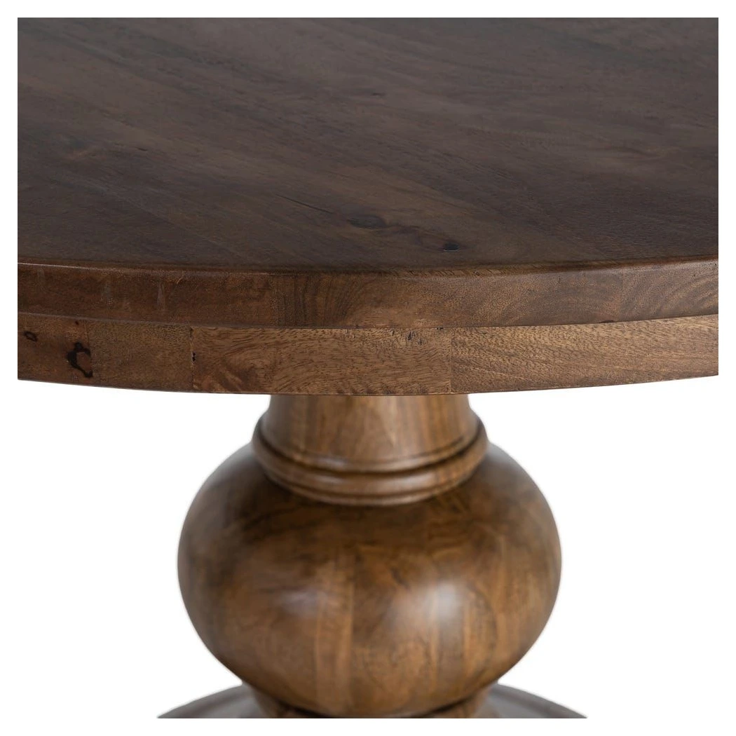 mesa comedor redonda de madera