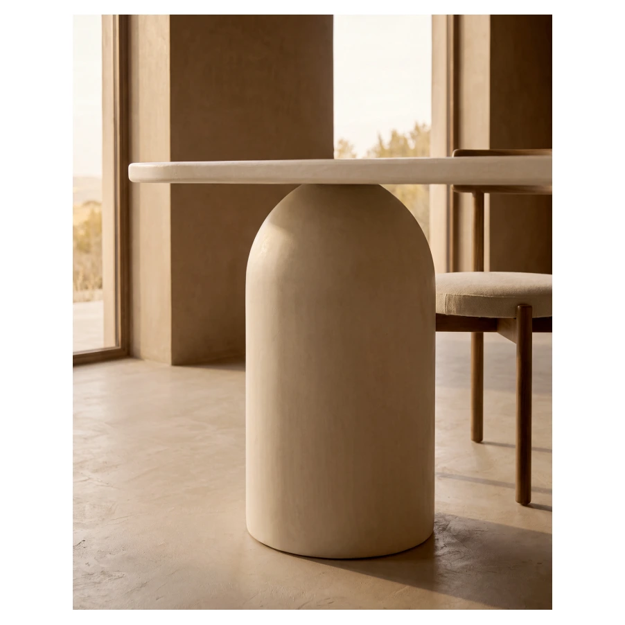 Duna -Mesa de comedor ovalada