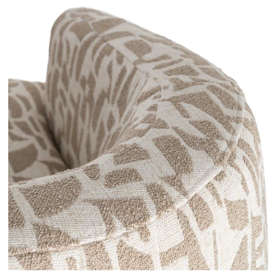 sillon giratorio crema beige