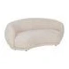 sofa curvo tapizado beige