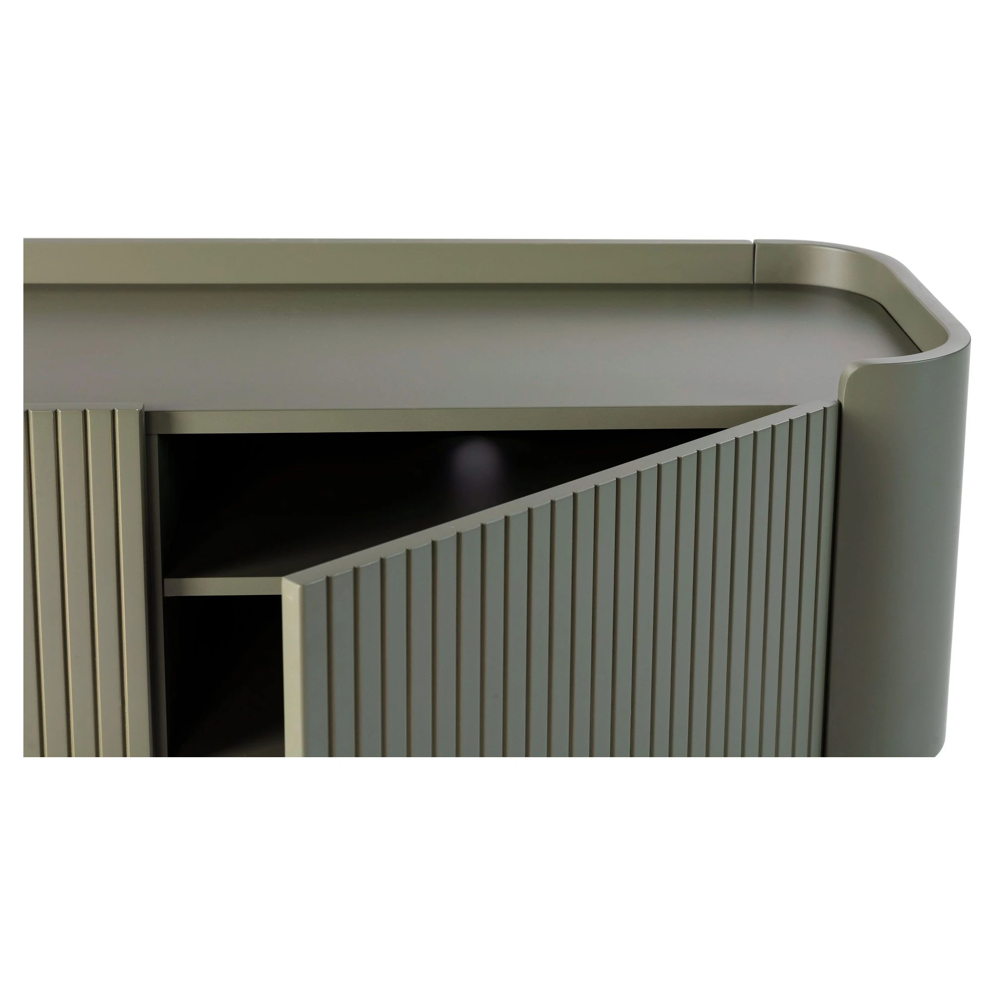 mueble tv verde acanalado willa