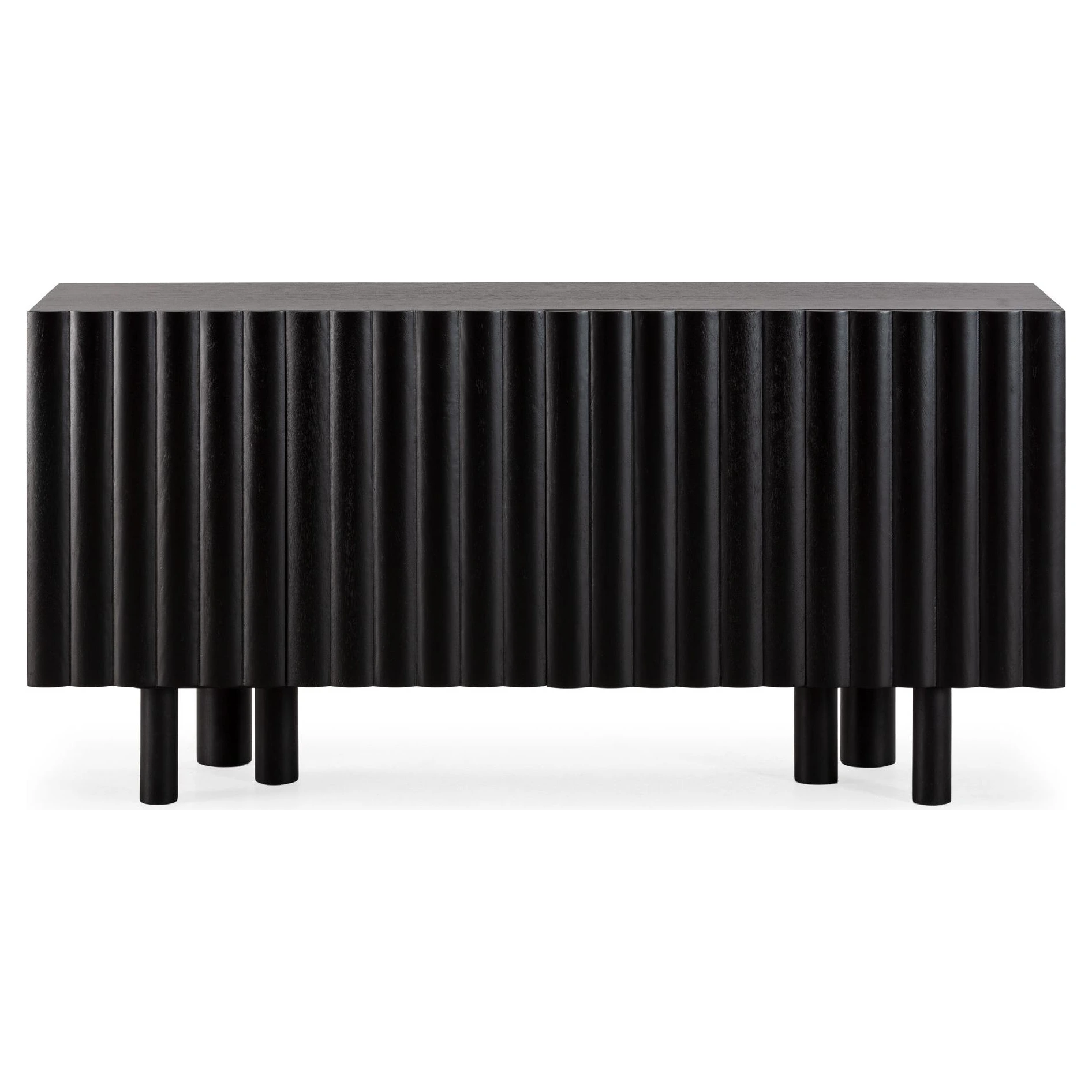 aparador madera negro relieve tamira