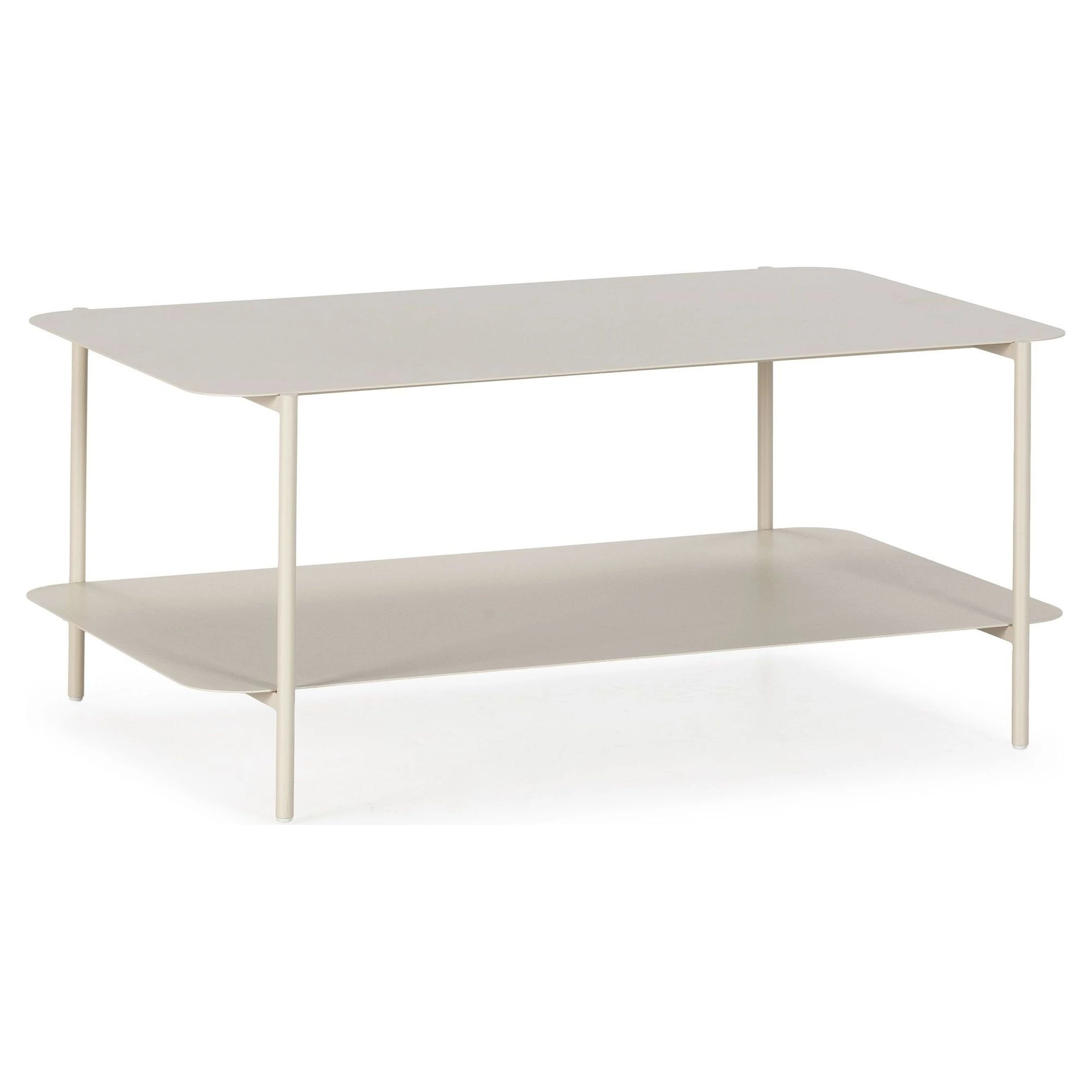 mesa centro rectangular crema