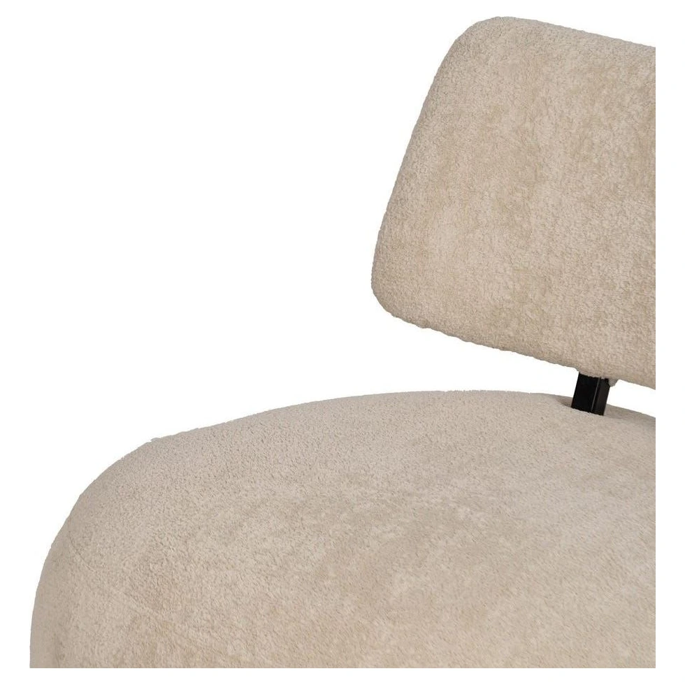 sillon bajo tapizado beige borreguito