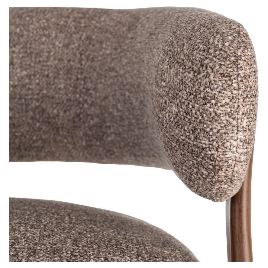 sillon tapizado diseño curvo