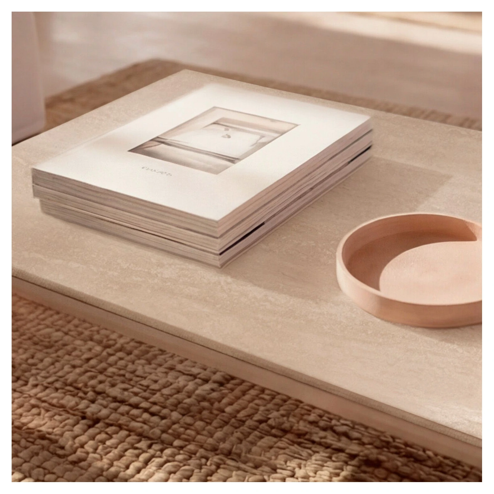 mesa centro elevable oliver travertino