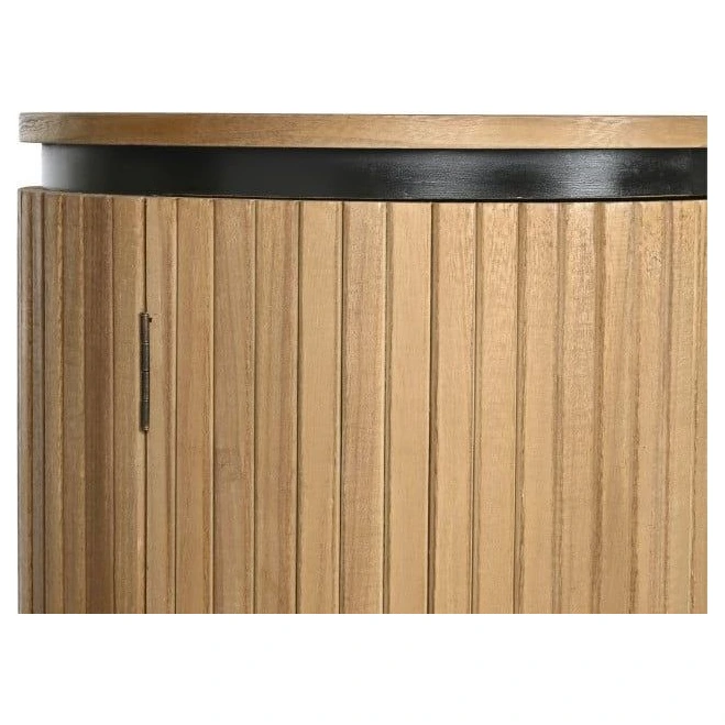 mueble tv paulownia natural ovalado