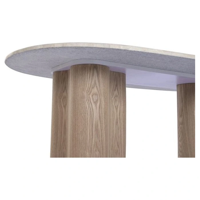 mesa de centro granito madera
