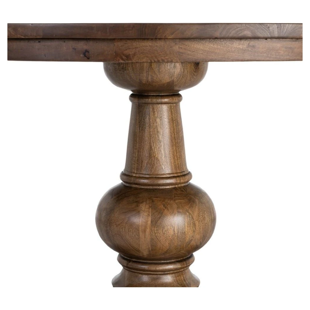 mesa comedor redonda de madera