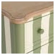 comoda rayas verde y crema