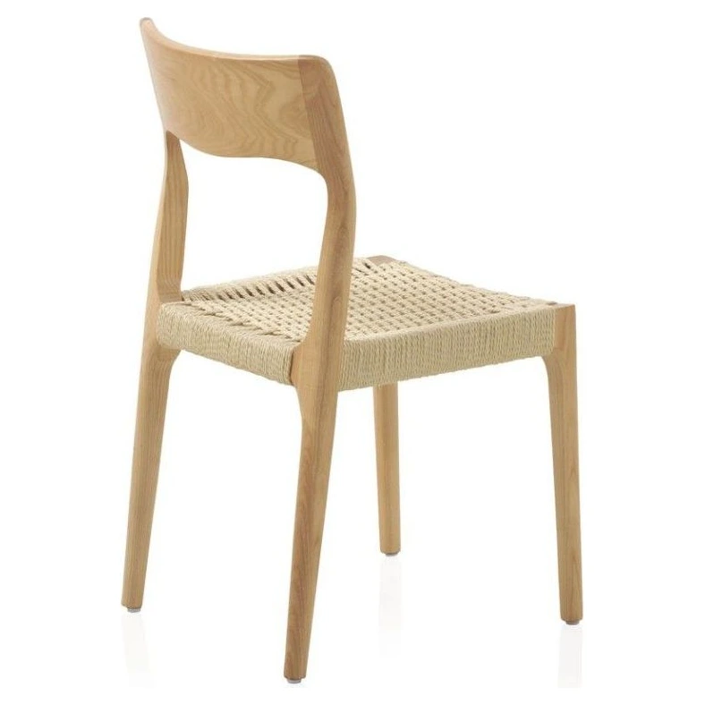 silla madera fresno asiento trenzado