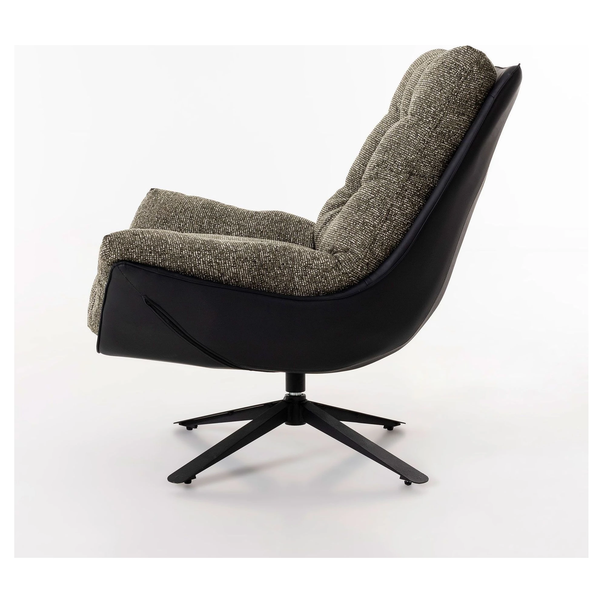 sillon giratorio tapizado verde