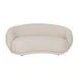 sofa curvo tapizado beige