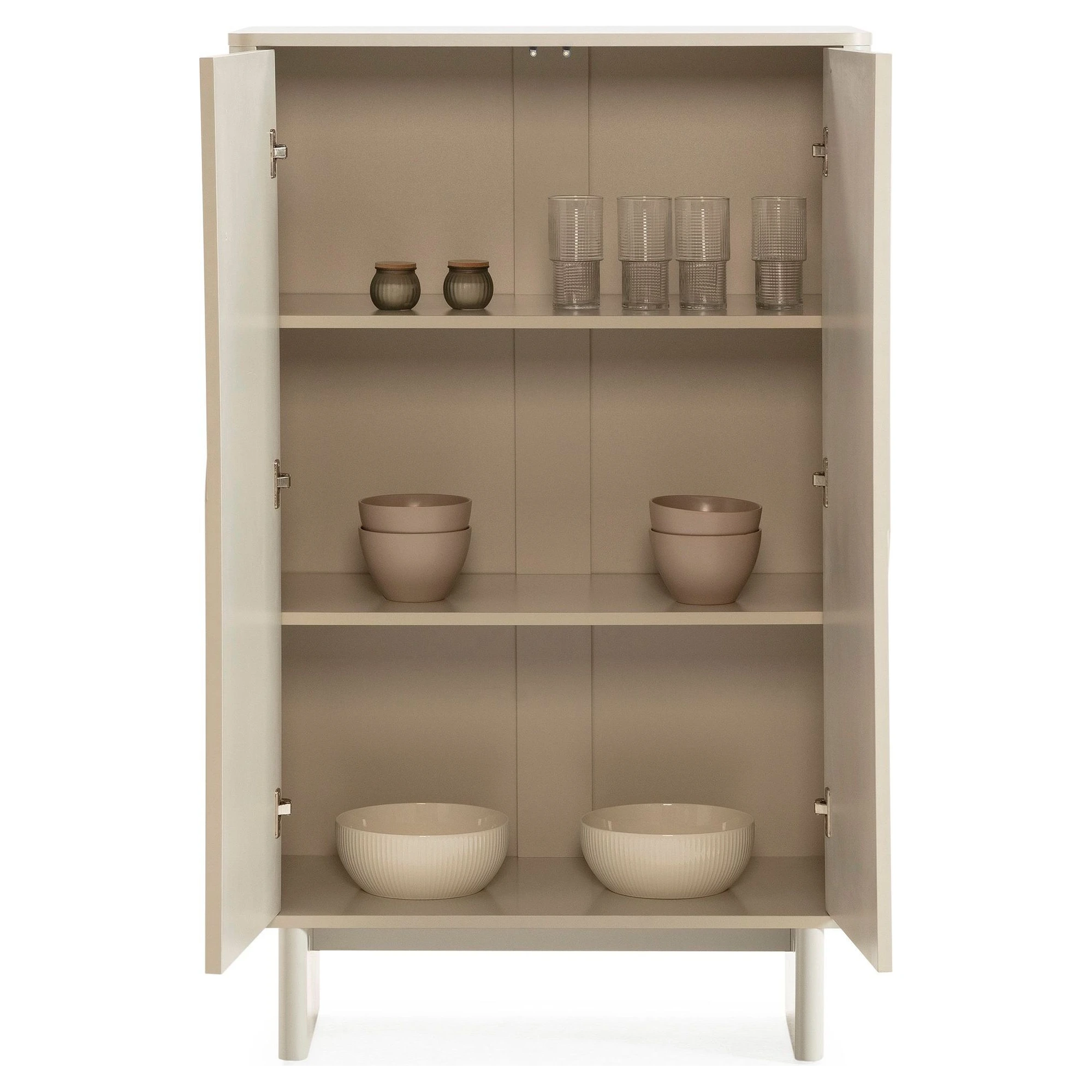 mueble auxiliar solei crema puertas