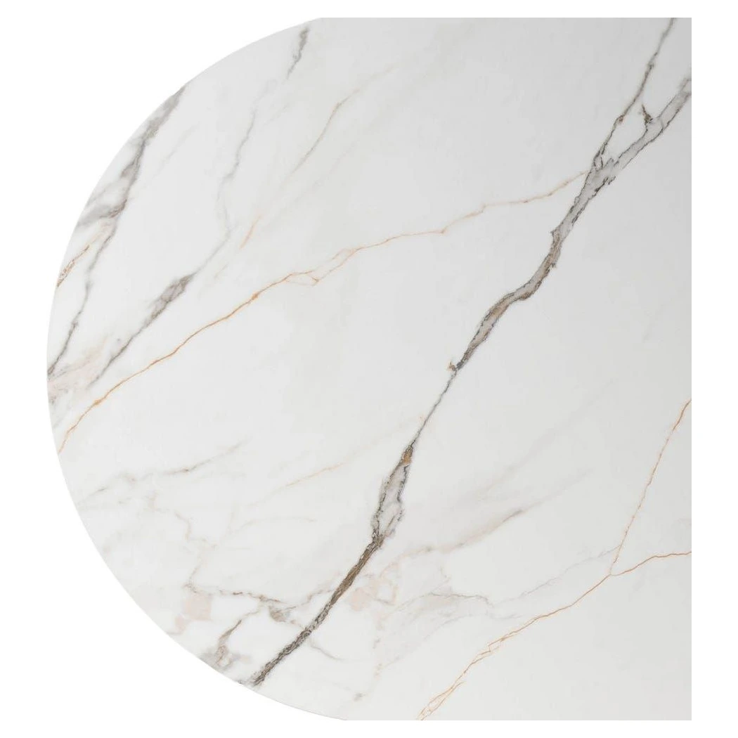 MESA COMEDOR BLANCO-MARRÓN DM-CERÁMICA 180