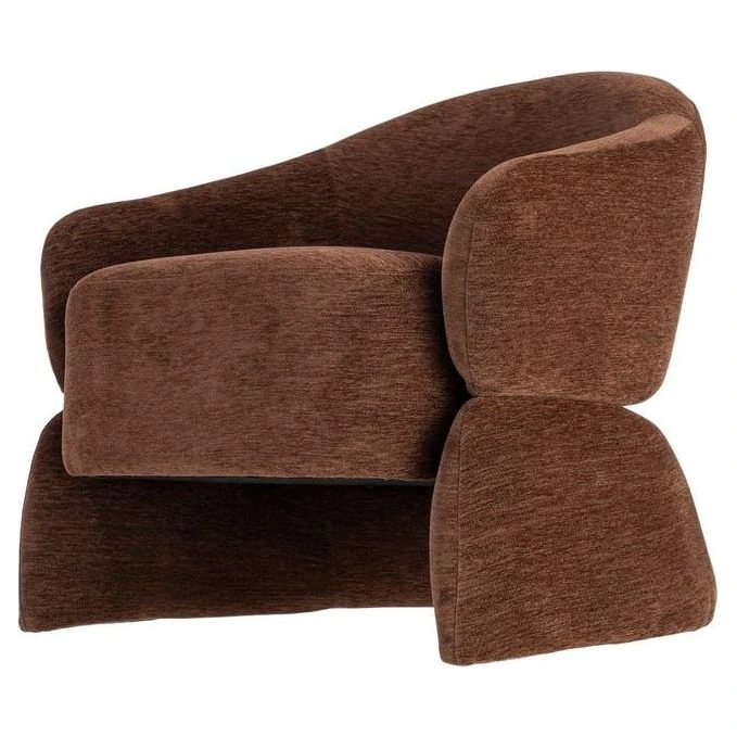 sillon tapizado chocolate borreguito