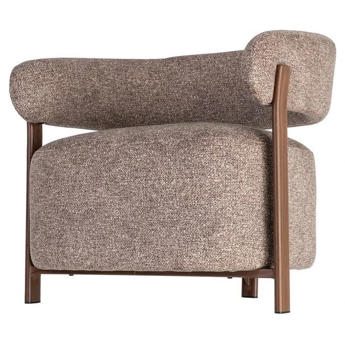 sillon tapizado diseño curvo