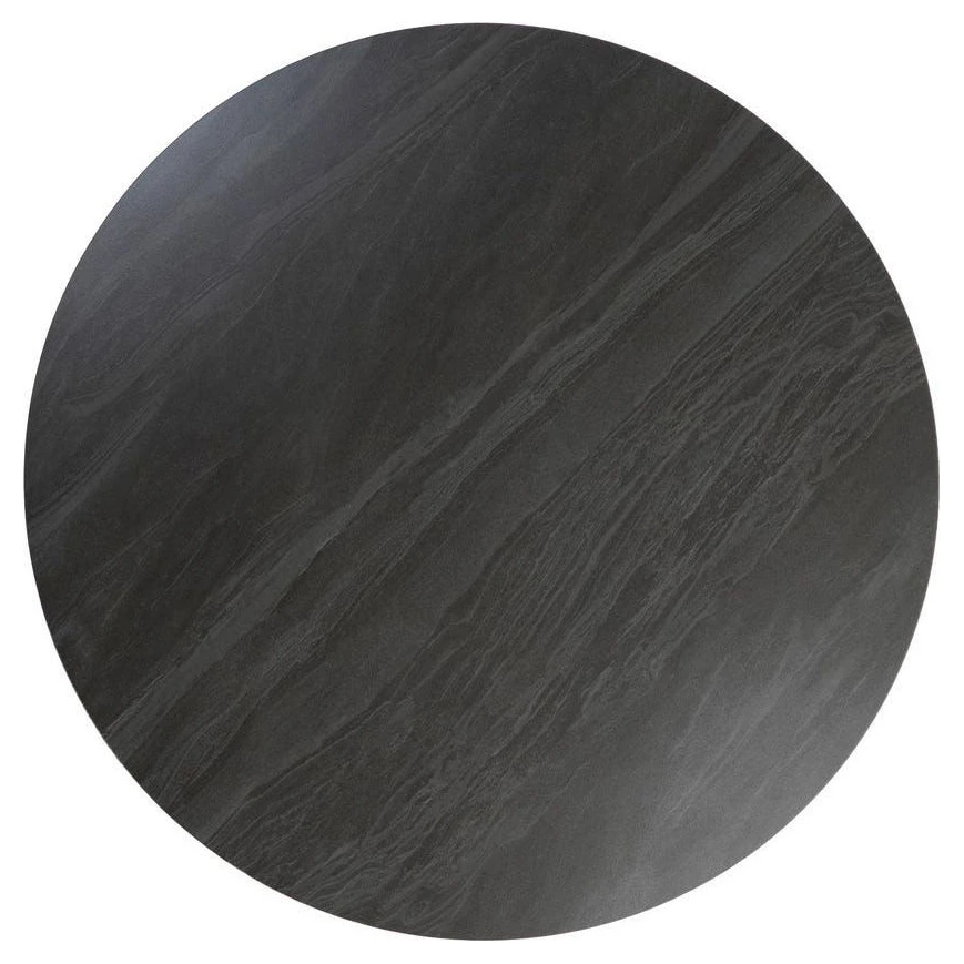 MESA COMEDOR NEGRO PIEDRA SINTERIZADA