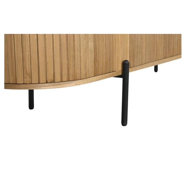 mueble tv paulownia natural ovalado