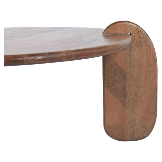 mesa centro madera mango marron