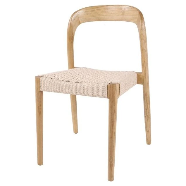 silla de madera natural