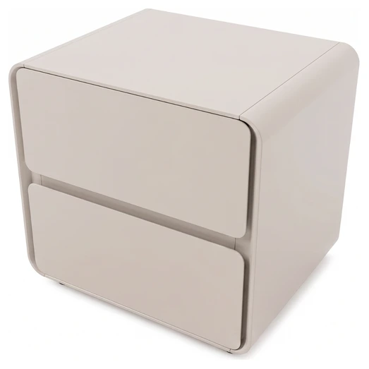 mesita de noche beige