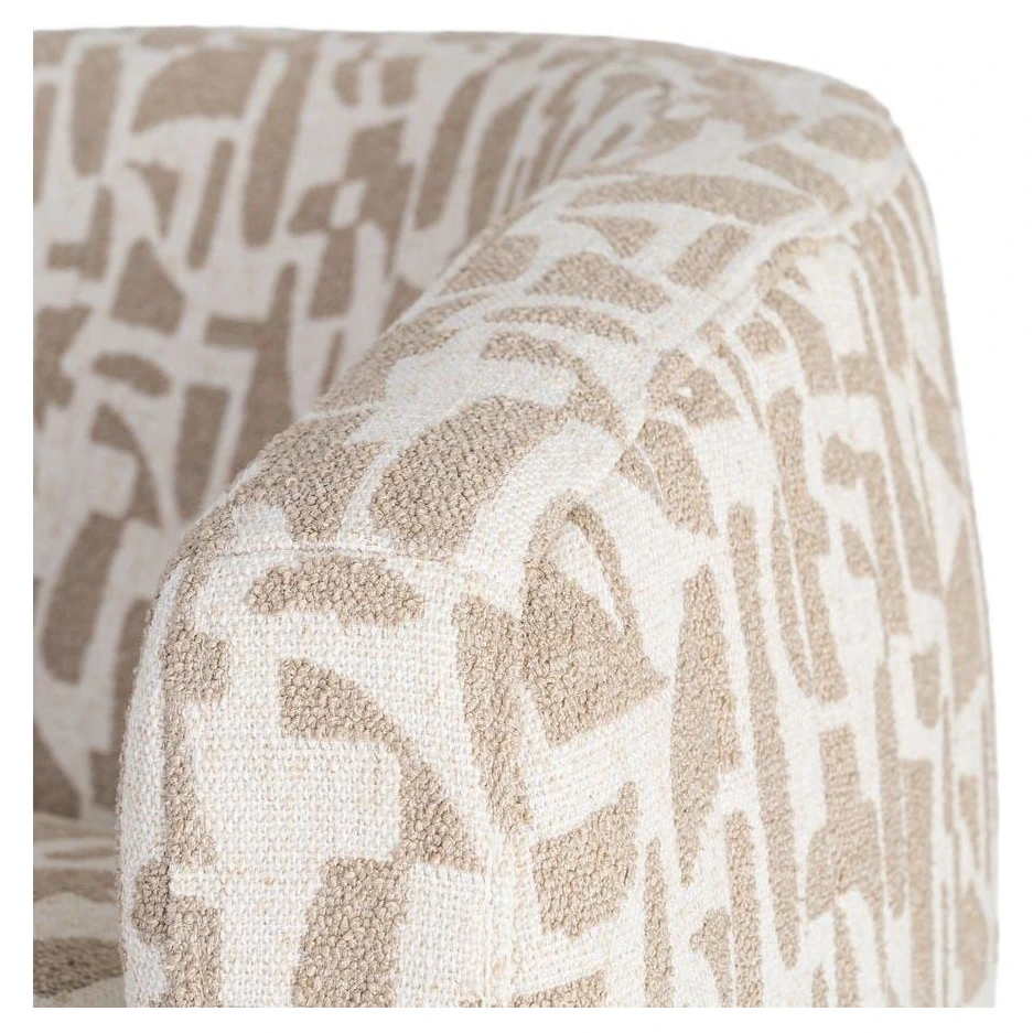 sillon giratorio crema beige