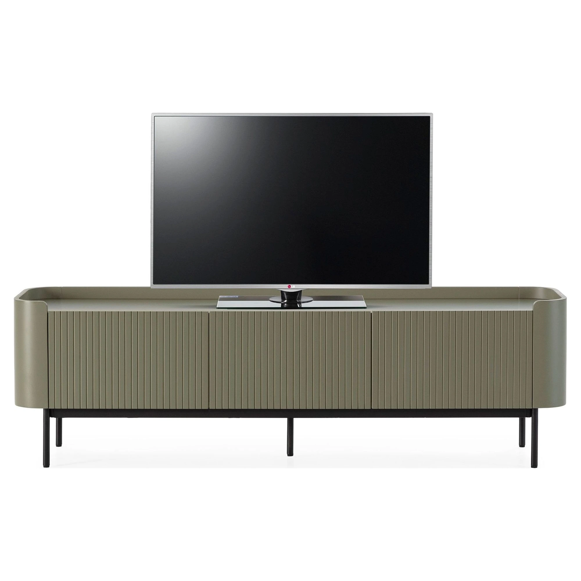 mueble tv verde acanalado willa