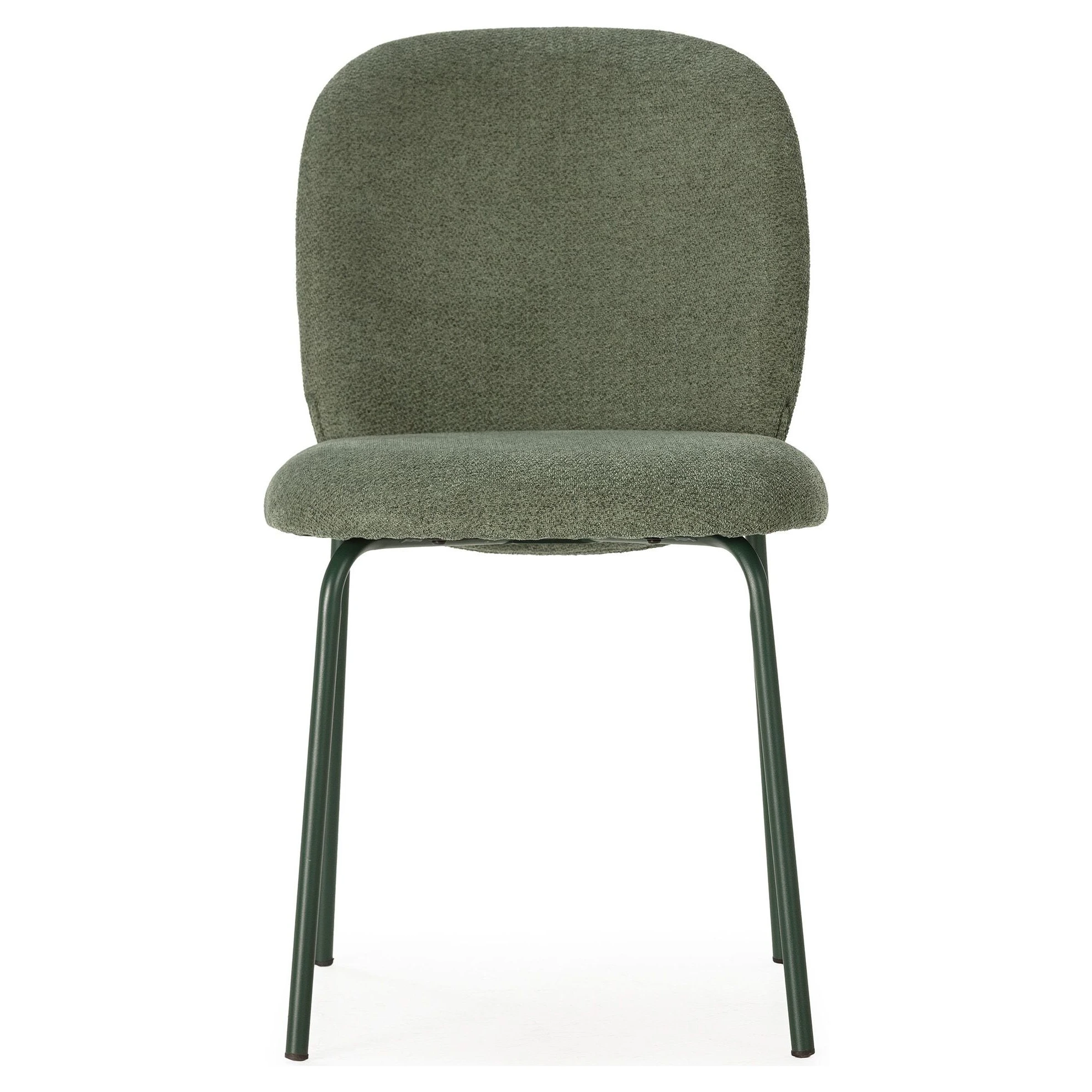 silla comedor tapizada verde