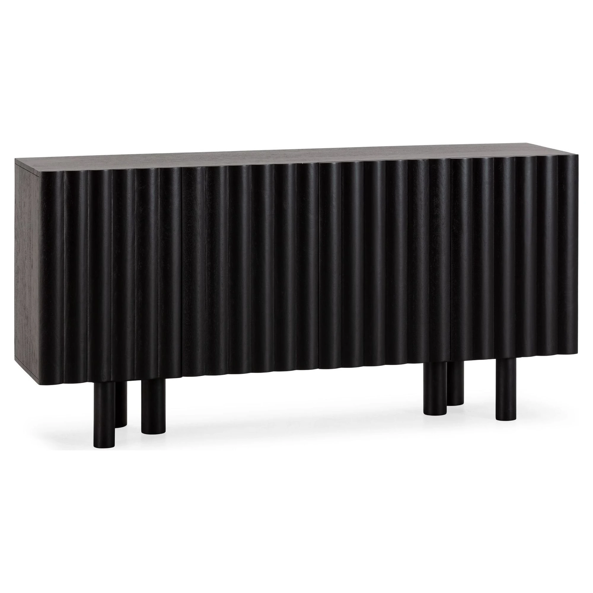 aparador madera negro relieve tamira