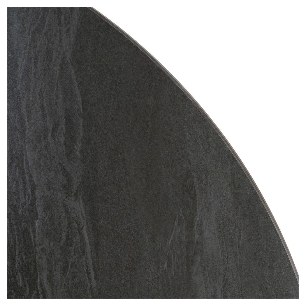 MESA COMEDOR NEGRO PIEDRA SINTERIZADA