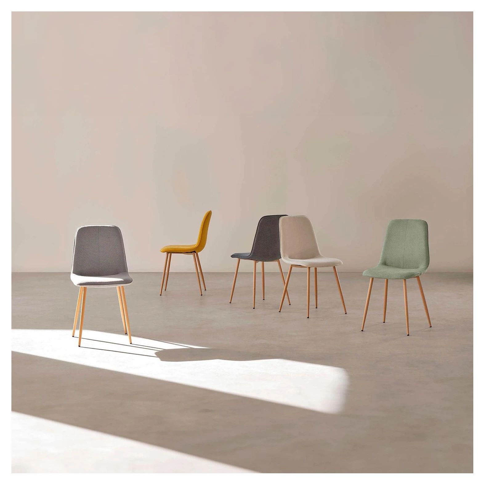 Silla ILIANA gris oscuro (pata